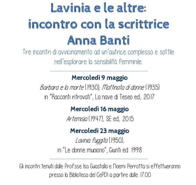 Lavinia e le altre: Incontro con la scrittrice Anna Banti